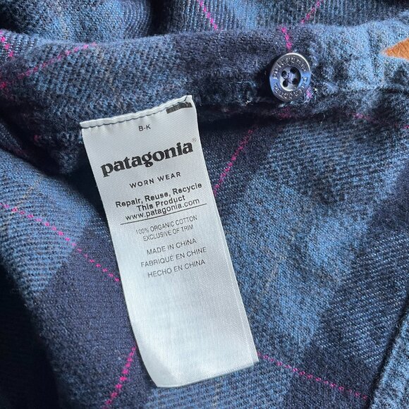 Patagonia twilight blue flannel 12 - Picture 6 of 10